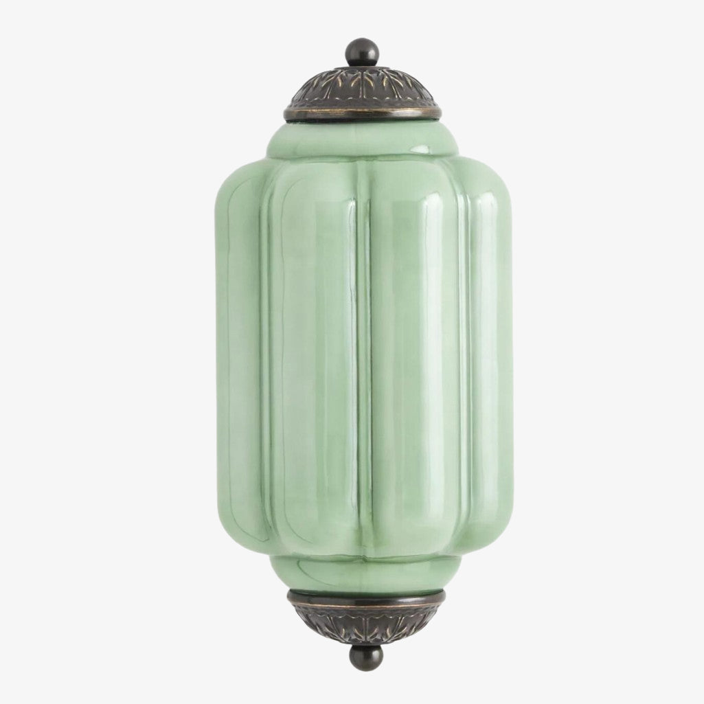Eloise Vintage Scalloped Milk Glass Wall Sconce - Modern Accent Lighting for Bathroom and Bedroom