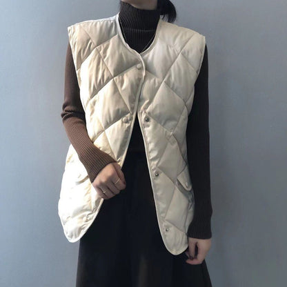 Dames Bodywarmer Gewatteerd Warme Jas