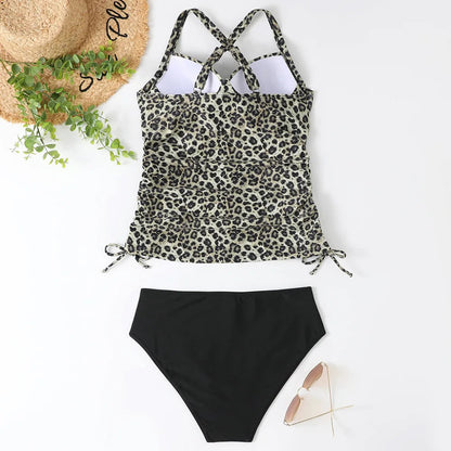 Tankini Set Dames Flatterend Twist Front Badpak