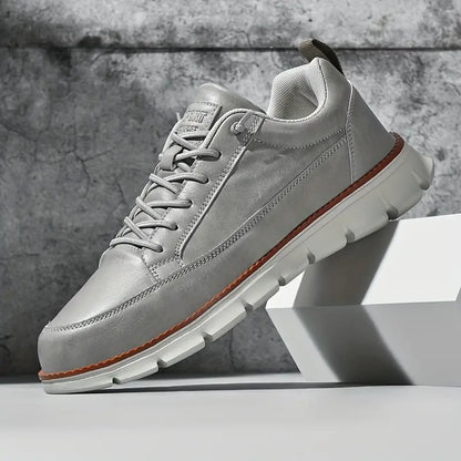 Lorenzo Sneakers van Leer Elegante Stijl