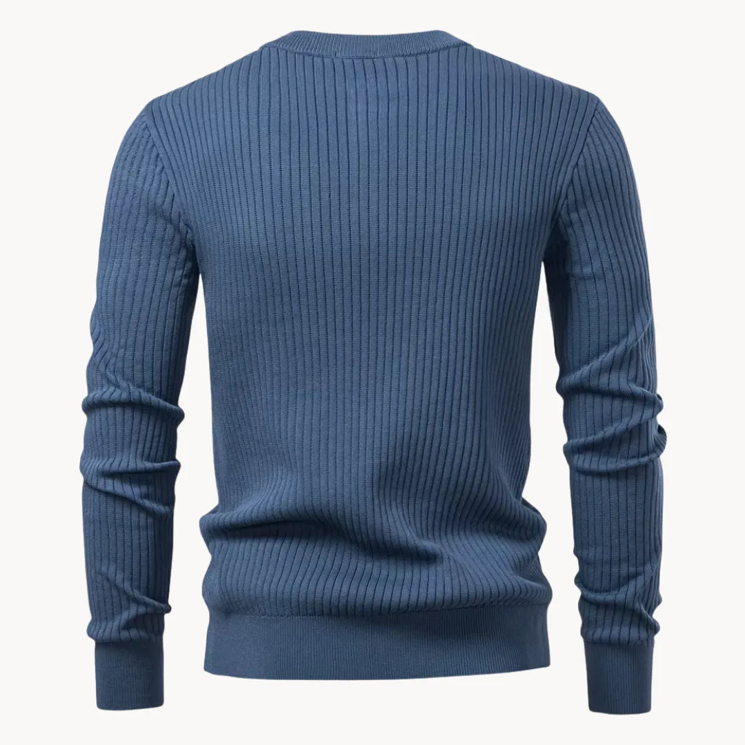 Heren Trui Ronde Hals Knoopsluiting Casual Dagelijkse Trui