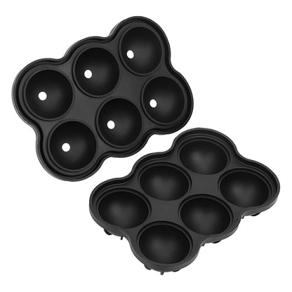 IJsbalvorm Siliconen voor 6 Ballen Zwart Premium IJsblokjesvorm