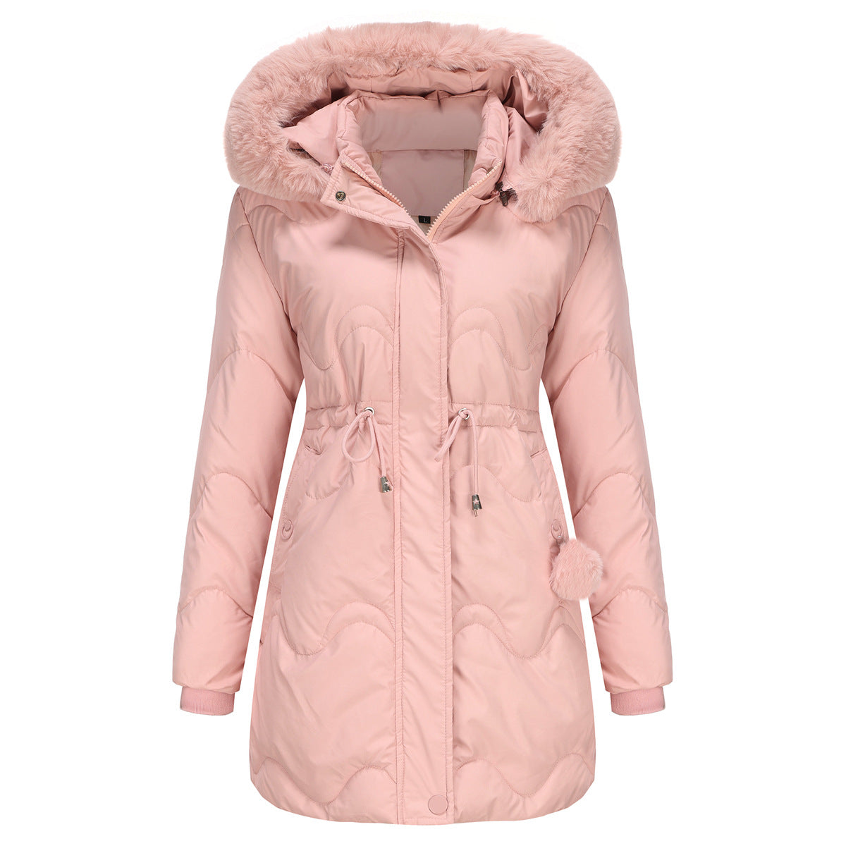 Dames Winterjas Warm en Gewatteerd met Afneembare Capuchon