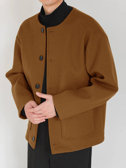 Tweed Jas Casual Mannen Blazer Met Knopen - StudioMarella
