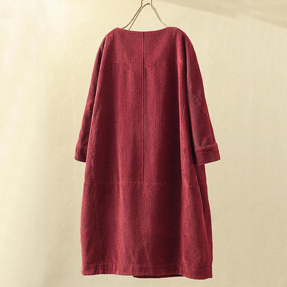Dames Corduroy Trui Lange Mouw Corduroy Top