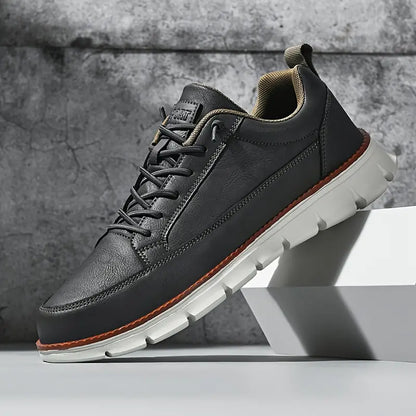 Lorenzo Sneakers van Leer Elegante Stijl