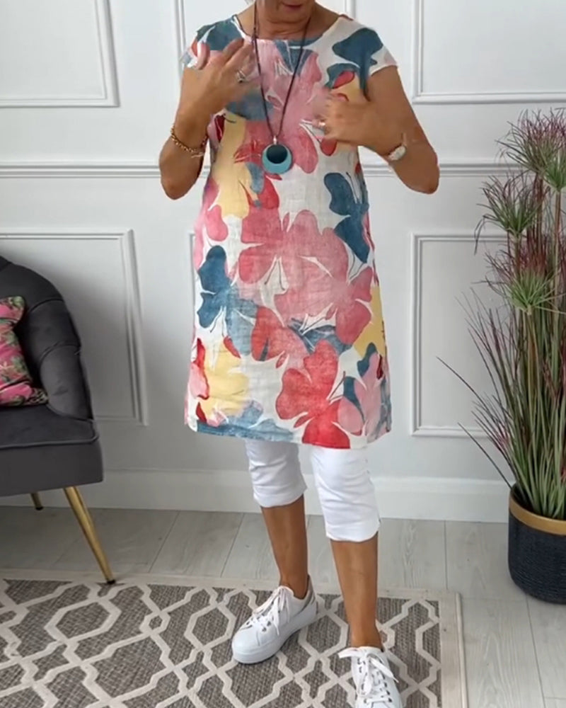 Vrouwelijke Lainey Bloemen Top Casual Lange Mouw - StudioMarella