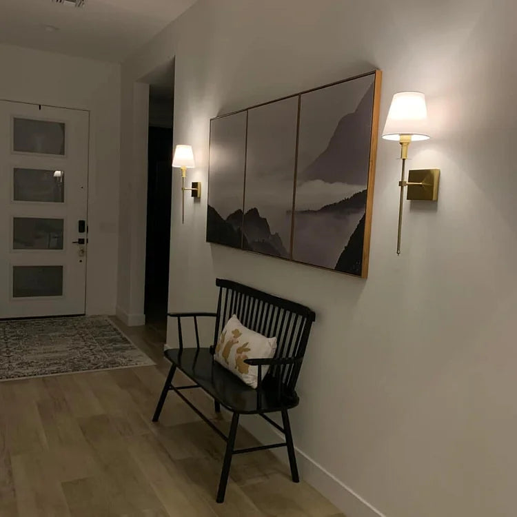 Wandlamp Draadloos Oplaadbaar Dimbaar Afstandsbediening Binnen Buiten IJzer Stof Warm Neutraal Wit Licht Goud Zwart Zilver Slaapkamer Woonkamer Tuin