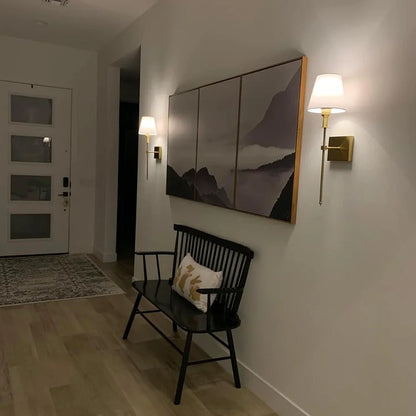 Wandlamp Draadloos Oplaadbaar Dimbaar Afstandsbediening Binnen Buiten IJzer Stof Warm Neutraal Wit Licht Goud Zwart Zilver Slaapkamer Woonkamer Tuin