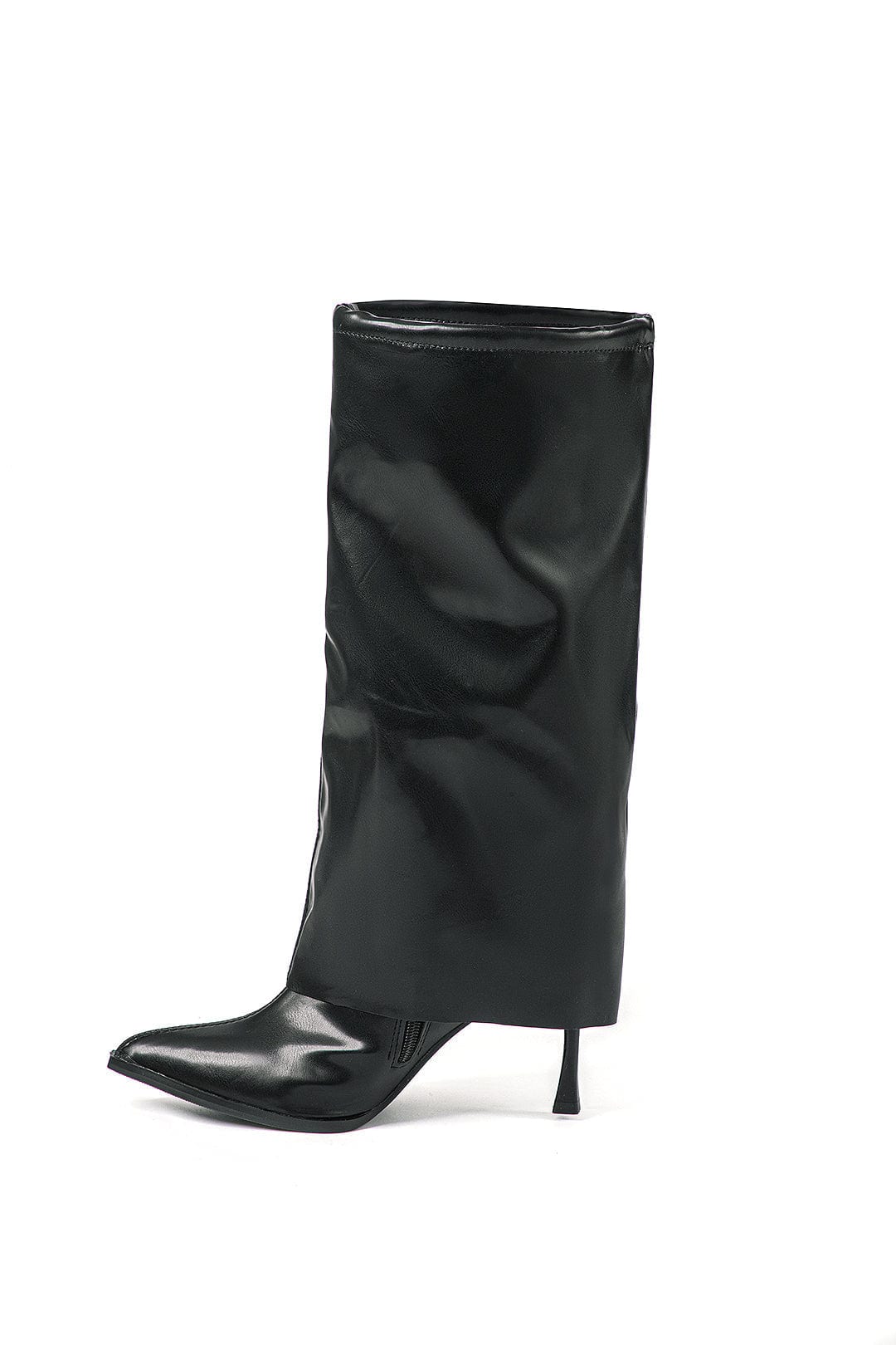 Zwarte Oversized Laarzen Stijlvolle Designer Look