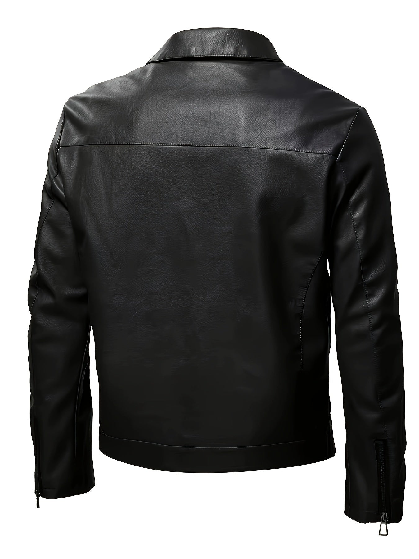 Leren Jas Elegant Zwarte Heren