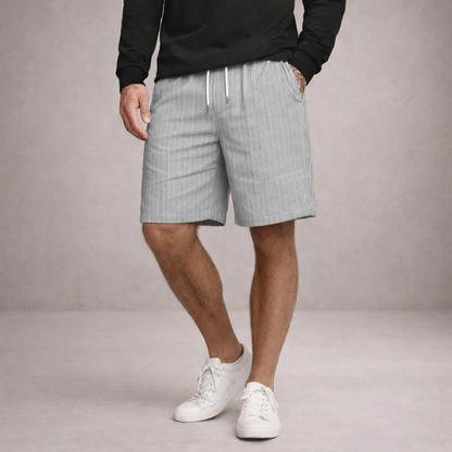 Korte Herenbroek Linnen Ademend Zomerbroek Casual Fit
