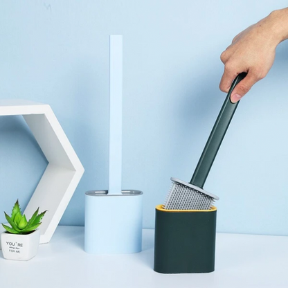 Toiletborstel met Flexibele Siliconen Kop – Hygiënisch en Modern Design voor Eenvoudige Reiniging