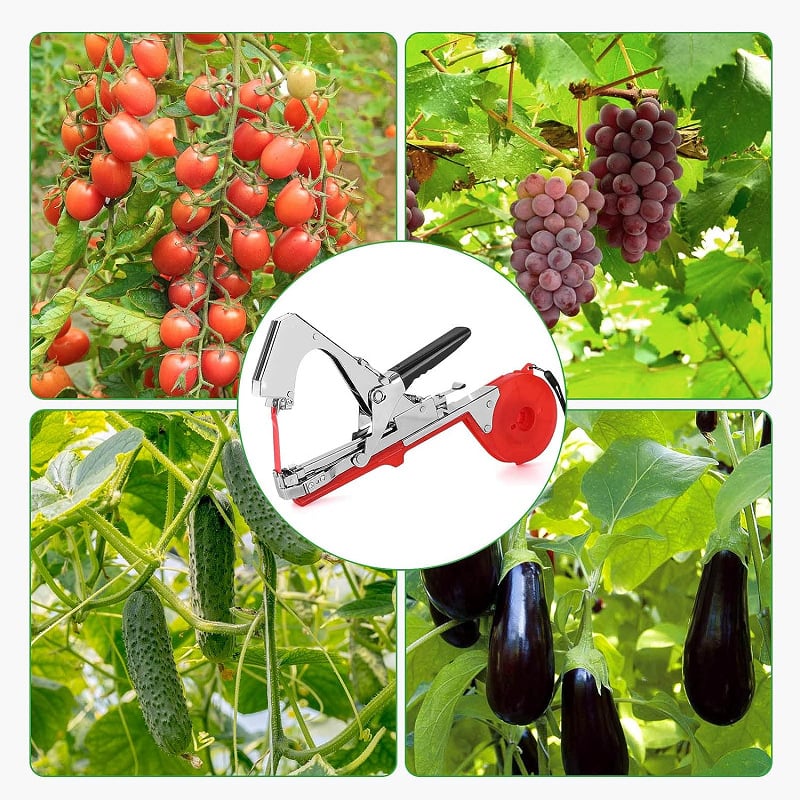 Plantensteun Bindmachine voor Tomaten & Klimplanten – Snelle Bevestiging aan Stokken & Latwerk