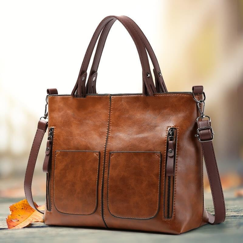 Dameshandtas PU Leer Zwarte Elegante Stijl - StudioMarella