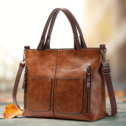 Dameshandtas PU Leer Zwarte Elegante Stijl - StudioMarella