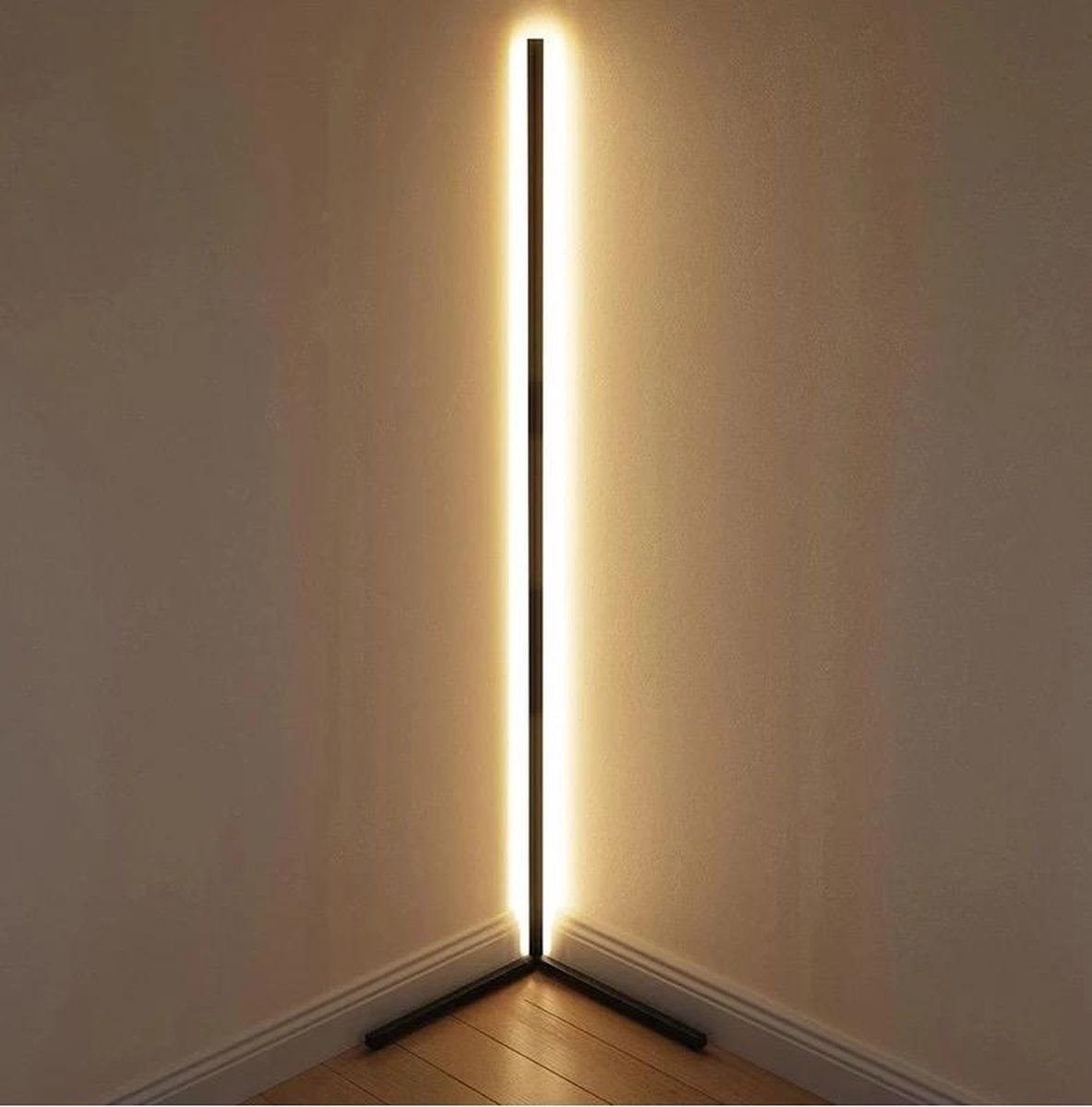 Vloerlamp LED Dimbaar Afstandsbediening 142cm Aluminium Minimalistisch Woonkamer Slaapkamer