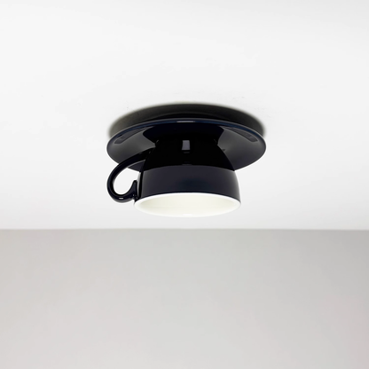 Plafondlamp Keramiek Koffiekop Vorm LED Blauw Roze Geel Slaapkamer Woonkamer Speels Design
