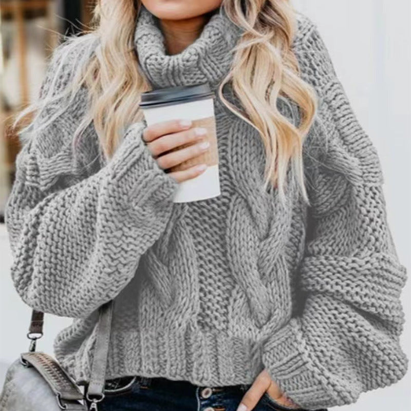 Dames Trui Oversized Kabelpatroon Lange Mouwen Warm - StudioMarella
