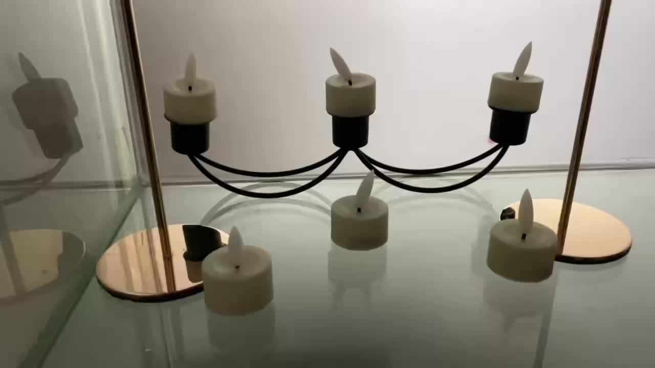 Vlamloze Theelichtjes Set LED Kunststof Met Afstandsbediening Timer Sfeerverlichting Woonkamer Tafeldecoratie Kaarsjes
