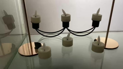 Vlamloze Theelichtjes Set LED Kunststof Met Afstandsbediening Timer Sfeerverlichting Woonkamer Tafeldecoratie Kaarsjes