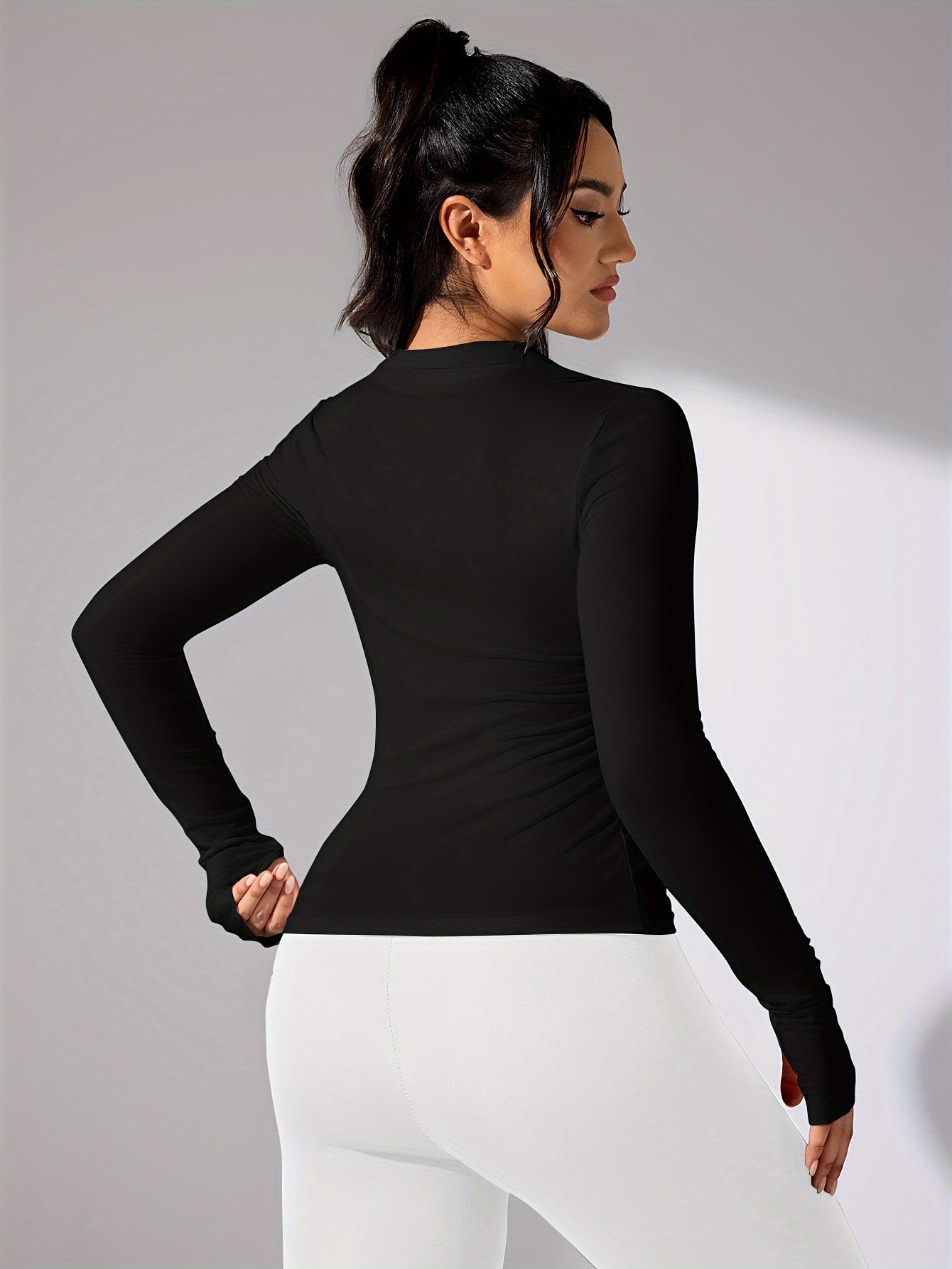 Vrouwelijke Sportjack Lange Mouwen Casual Stijl → Sportjack Vrouw Lange Mouwen Waterdicht Casual