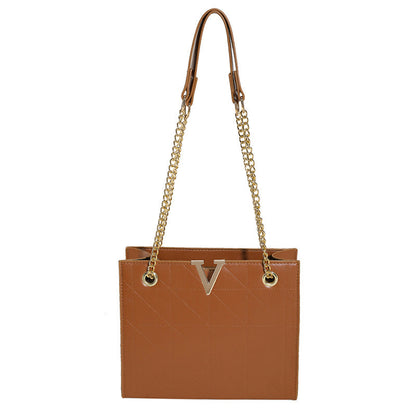 Dames Schoudertas Retro Stijl Ketting Detail Leer