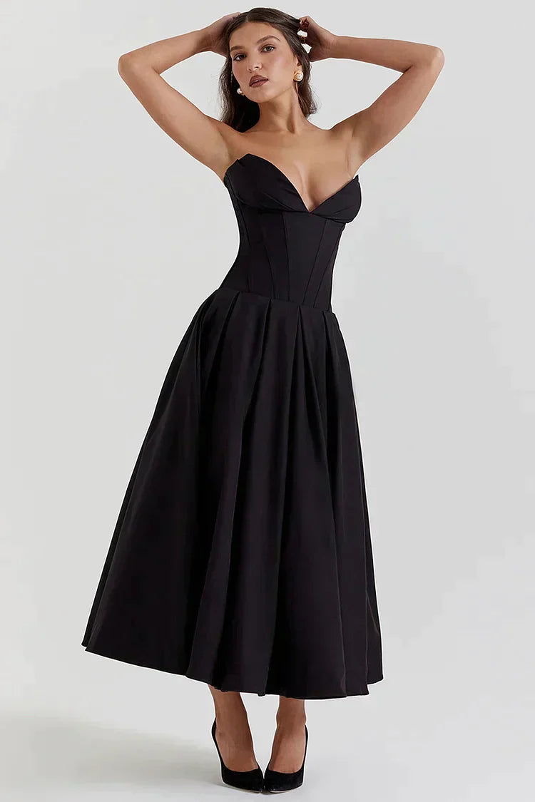 Elegante Strapless Jurk voor Vrouwelijke Schoonheid