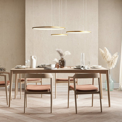 LED Hanglamp Ringen Zwart Wit Goud Dimbaar 70W Aluminium Modern