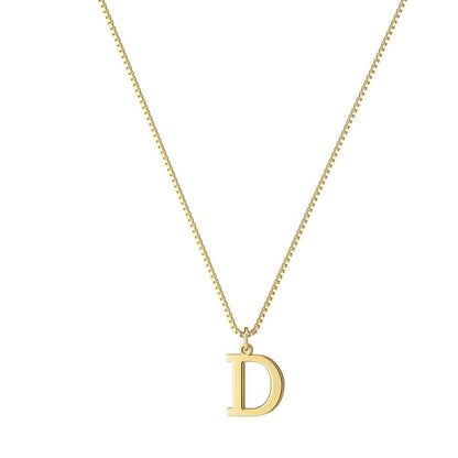 Gouden Ketting met Initialen voor Vrouw Persoonlijke Letter Sieraden