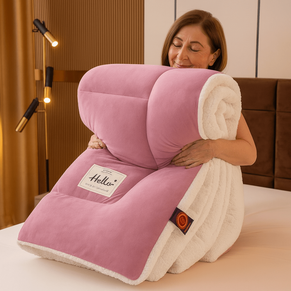 Sherpa Dekbed Omkeerbaar Zacht Fluffy Warmte Tweezijdig Alle Seizoenen Polyester
