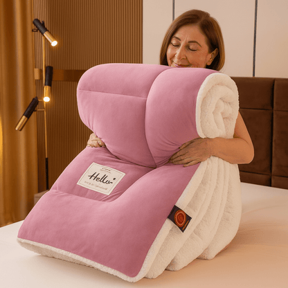 Sherpa Dekbed Omkeerbaar Zacht Fluffy Warmte Tweezijdig Alle Seizoenen Polyester