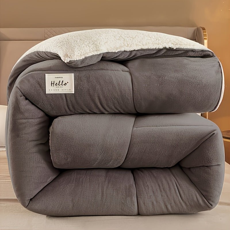 Sherpa Dekbed Omkeerbaar Zacht Fluffy Warmte Tweezijdig Alle Seizoenen Polyester