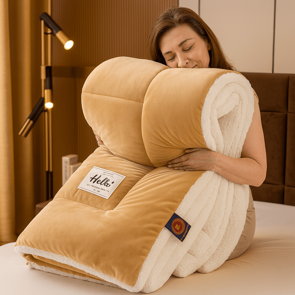 Sherpa Dekbed Omkeerbaar Zacht Fluffy Warmte Tweezijdig Alle Seizoenen Polyester