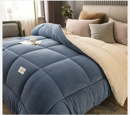 Sherpa Dekbed Omkeerbaar Zacht Fluffy Warmte Tweezijdig Alle Seizoenen Polyester