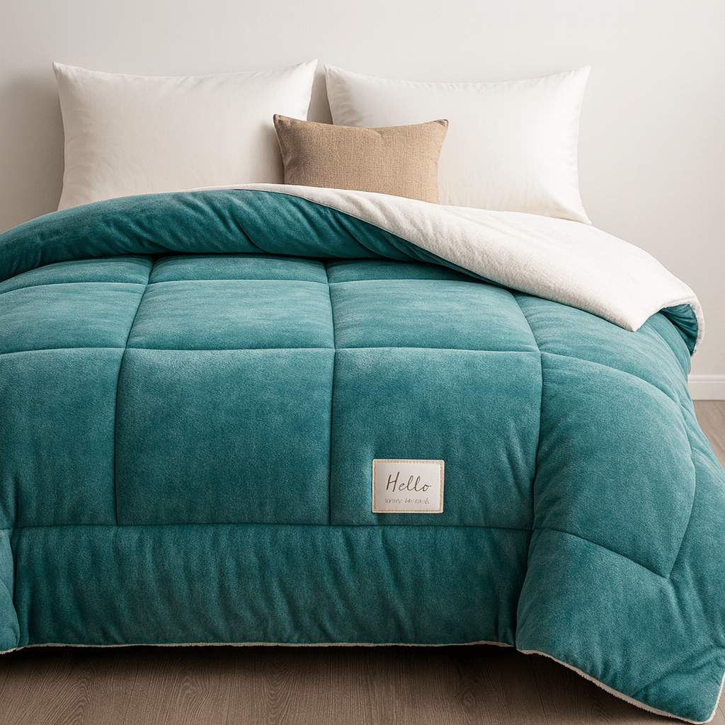 Sherpa Dekbed Omkeerbaar Zacht Fluffy Warmte Tweezijdig Alle Seizoenen Polyester