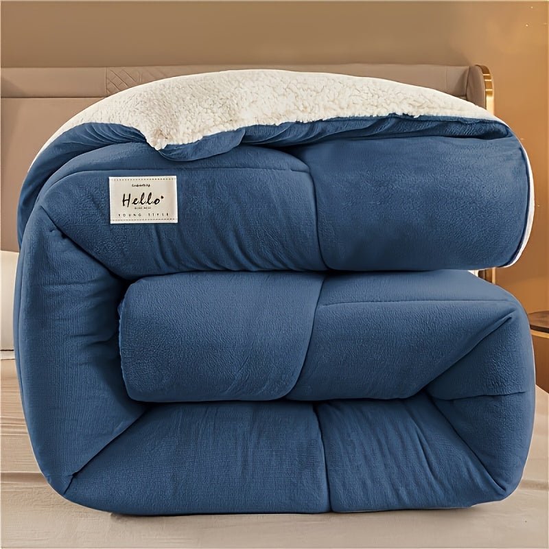Sherpa Dekbed Omkeerbaar Zacht Fluffy Warmte Tweezijdig Alle Seizoenen Polyester