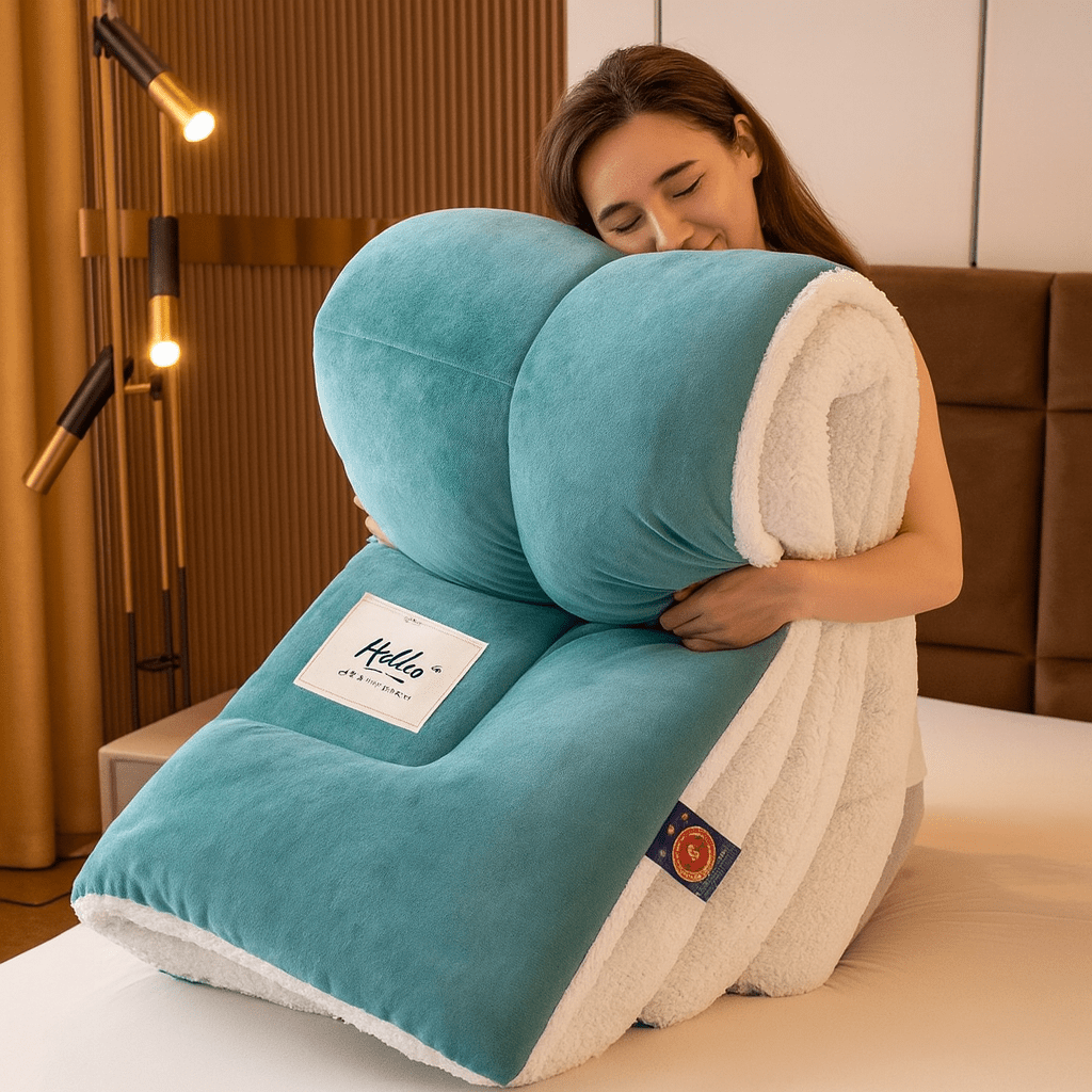 Sherpa Dekbed Omkeerbaar Zacht Fluffy Warmte Tweezijdig Alle Seizoenen Polyester