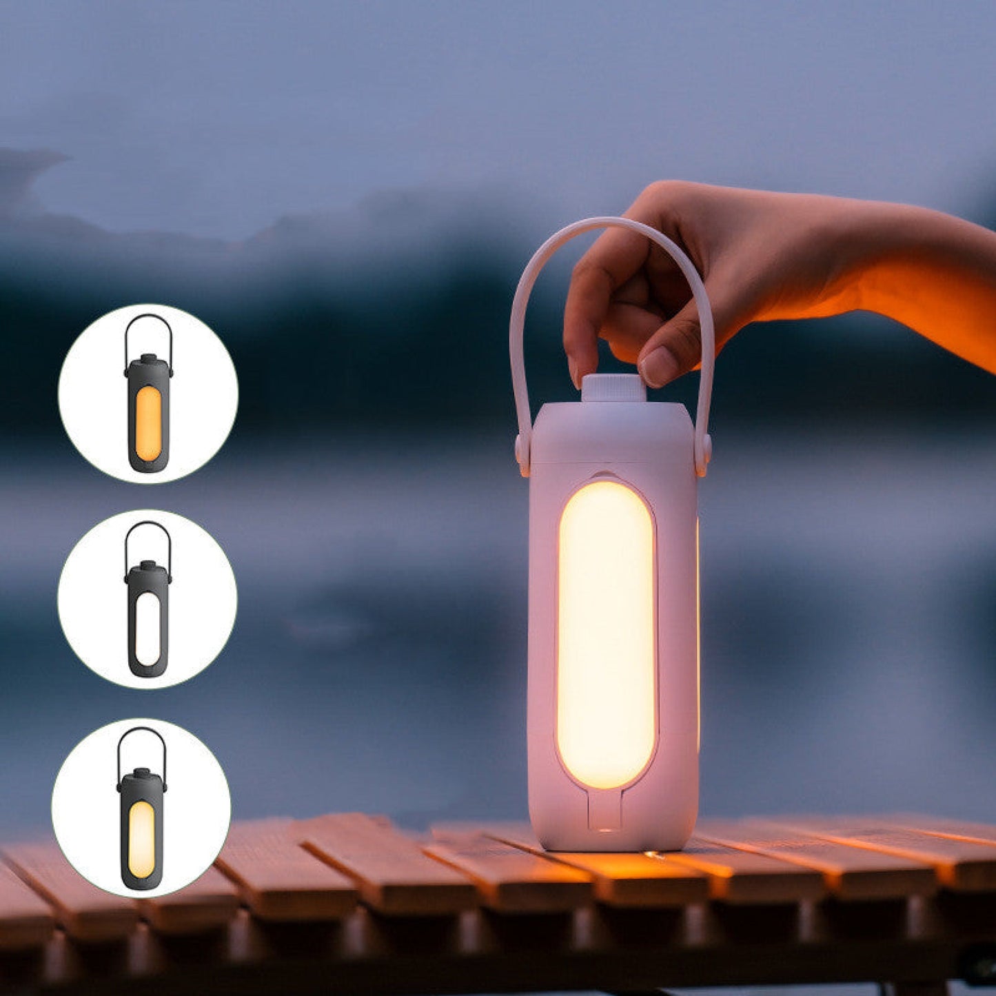 Draagbare LED-Lamp Oplaadbaar met Taschenlampmodus Indoor & Outdoor Dimbaar 30-720 Lumen 1800-7000K USB 10000mAh Verlichting Camping
