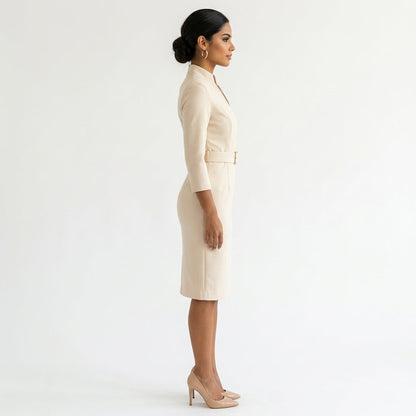 Dames Wikkeljurk met Lange Mouwen Sienna