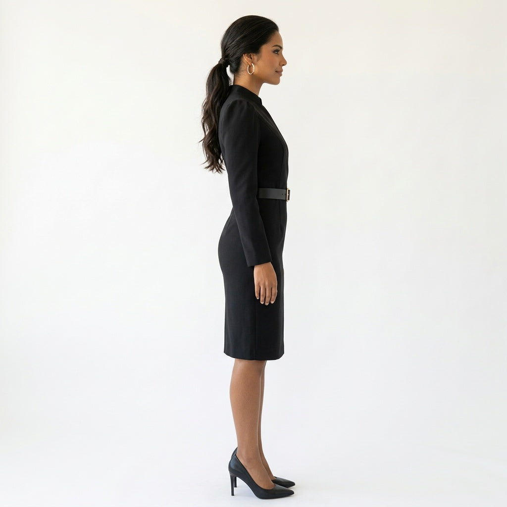 Dames Wikkeljurk met Lange Mouwen Sienna