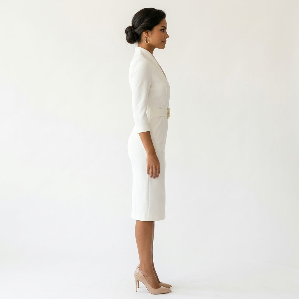 Dames Wikkeljurk met Lange Mouwen Sienna