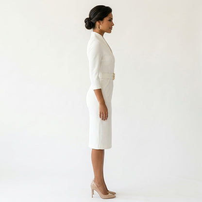 Dames Wikkeljurk met Lange Mouwen Sienna