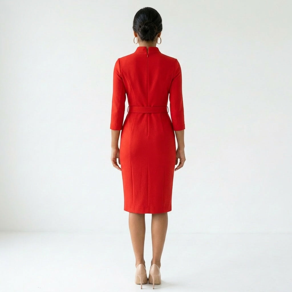 Dames Wikkeljurk met Lange Mouwen Sienna