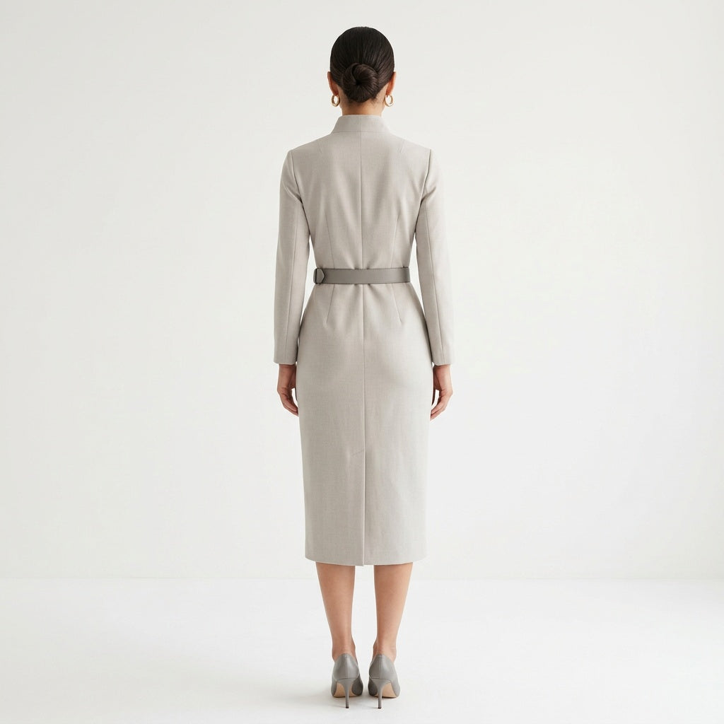 Dames Wikkeljurk met Lange Mouwen Sienna