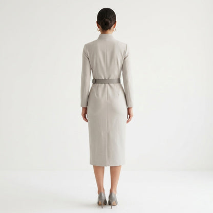 Dames Wikkeljurk met Lange Mouwen Sienna
