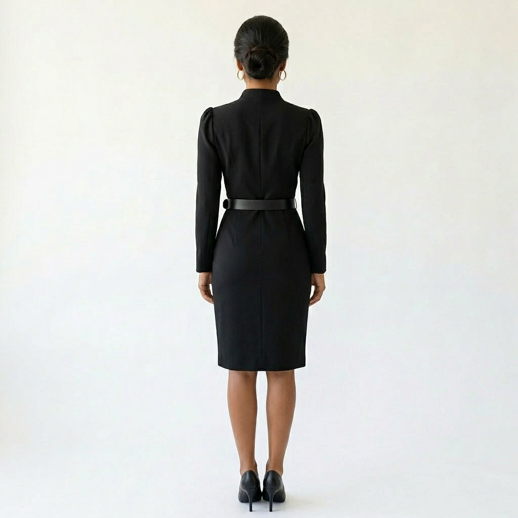 Dames Wikkeljurk met Lange Mouwen Sienna