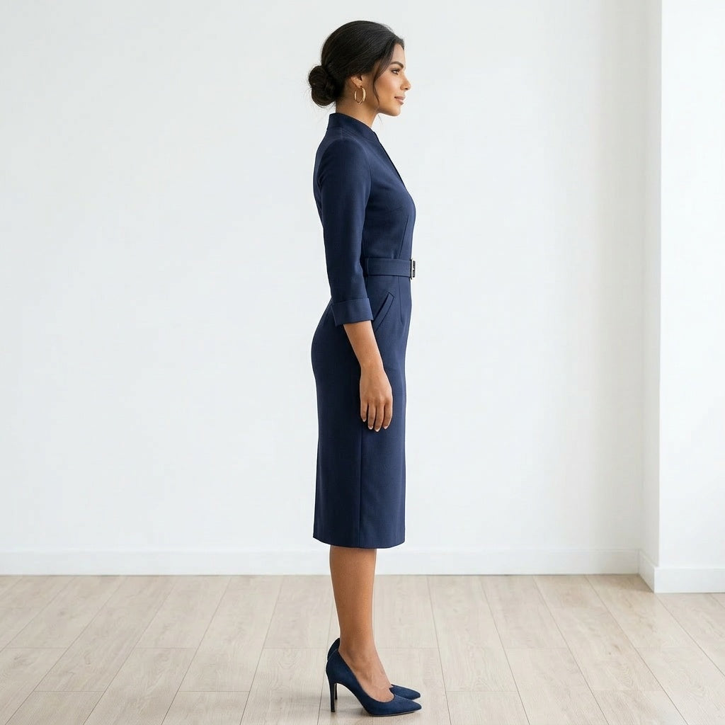 Dames Wikkeljurk met Lange Mouwen Sienna