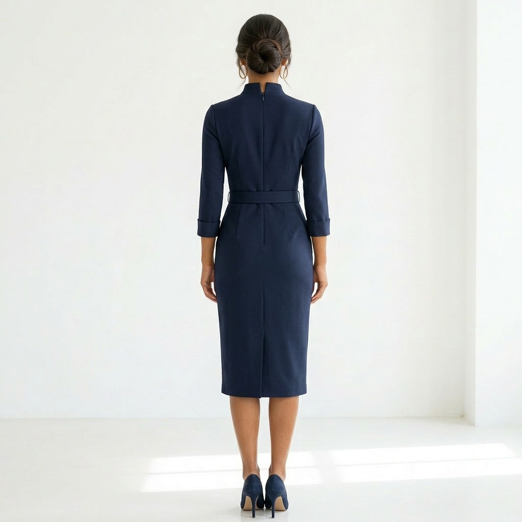 Dames Wikkeljurk met Lange Mouwen Sienna