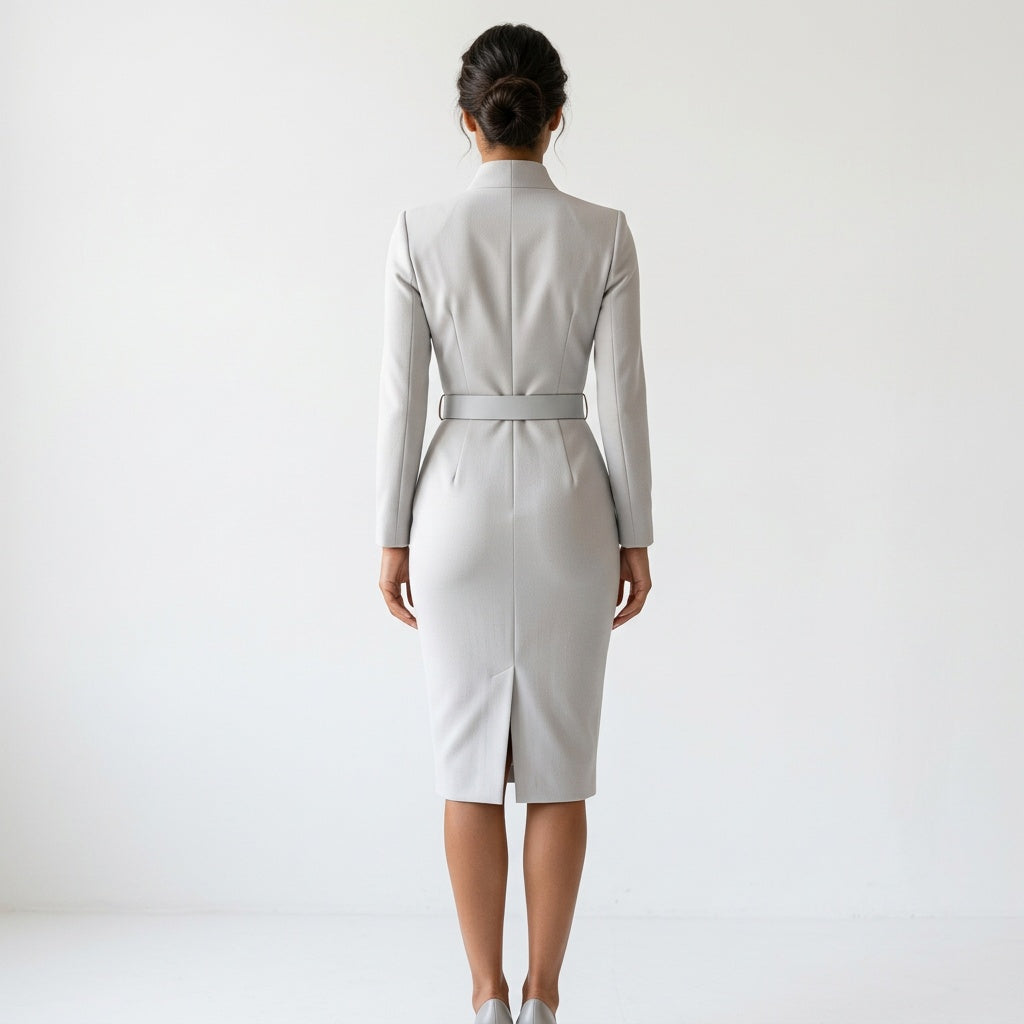 Dames Wikkeljurk met Lange Mouwen Sienna